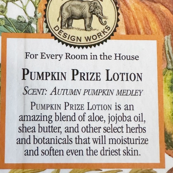 NIB Michel Design Works PUMPKIN PRIZE Hand/Body Lotion wMoisturizing Shea Butter - Picture 6 of 7
